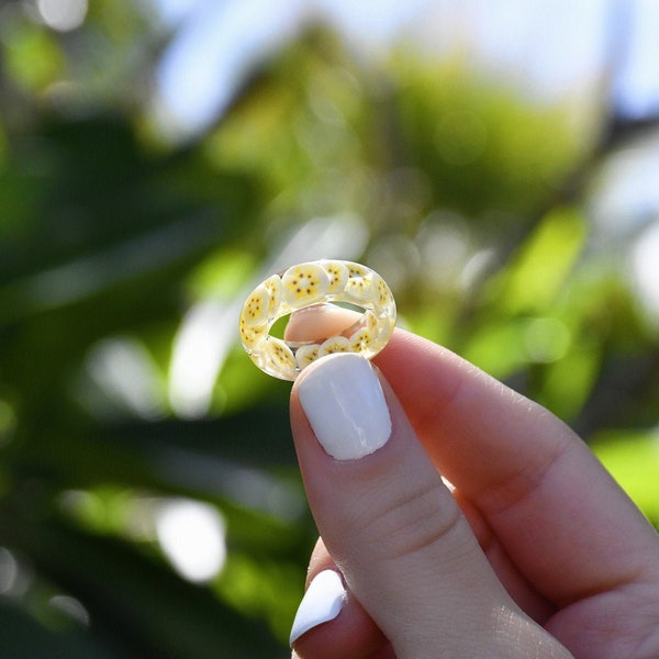 Banana Ring | Resin Fruit Ring Jewelry