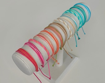 Summer String Bracelet | Wax Cord | Waterproof | Adjustable