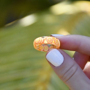 Orange Fruit Ring | Resin Ring Jewelry