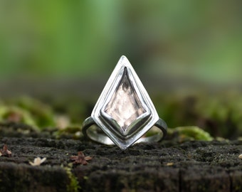 Smoky Quartz Crystal Ring