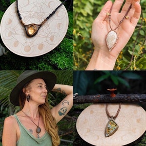 Intuitively made crystal necklaces