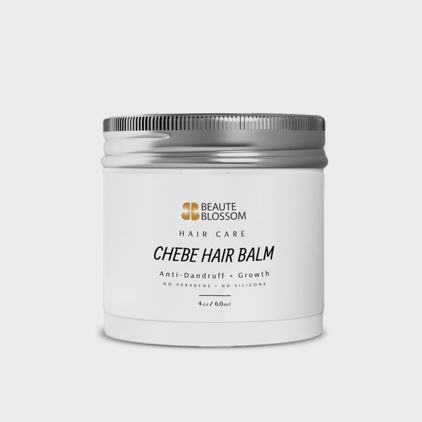 Chebe Hair Growth Cream, Organic Hair Balm, Hair Pomade, Herbal Hair Salve, Anti-Dandruff, Dry Scalp Treatment, Organic Hair Growth