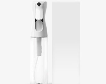 Hair Spray Bottle – Ultra Fine Water Mist – Continuous Water Mister Clear Bottle - Refillable Spray Bottle (300ml)