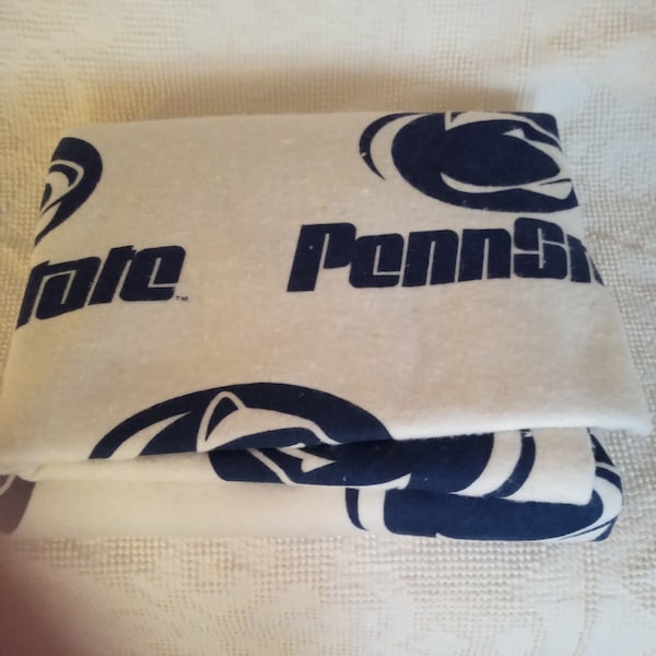 Vintage Penn State Nittany Lions Twin/Full Blanket 72"x90" USA New Old Stock