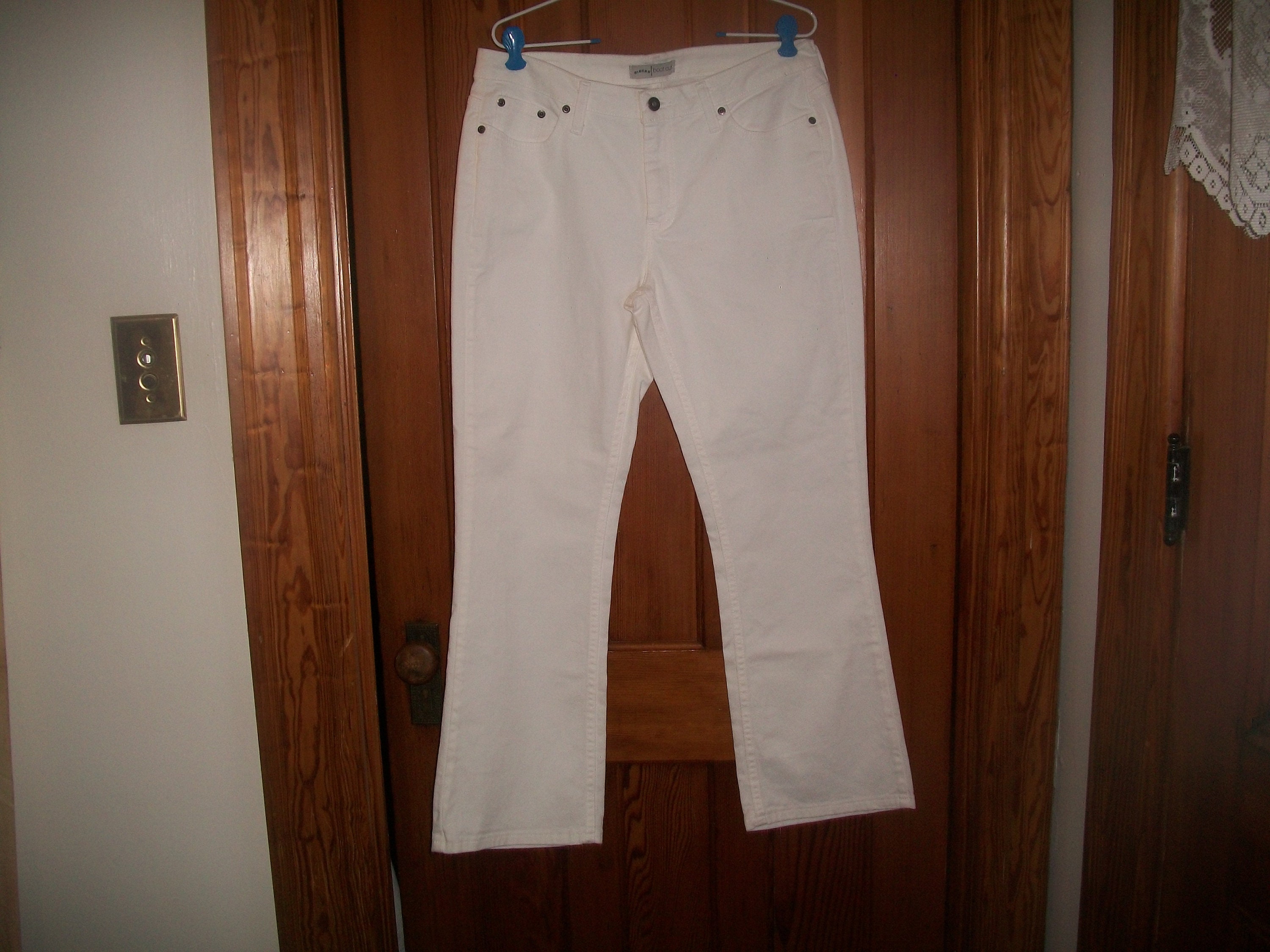 Ladies WHITE Lee Riders Denim Jeans 