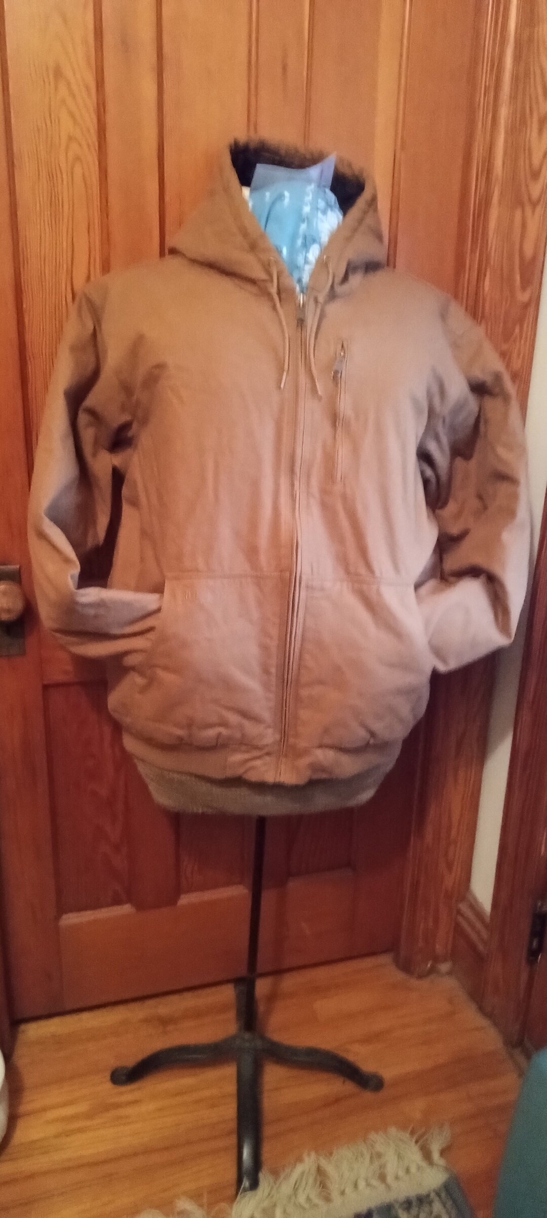 REDHEAD Brown Canvas Workwear Hooded Zipup Jacket With Etsy