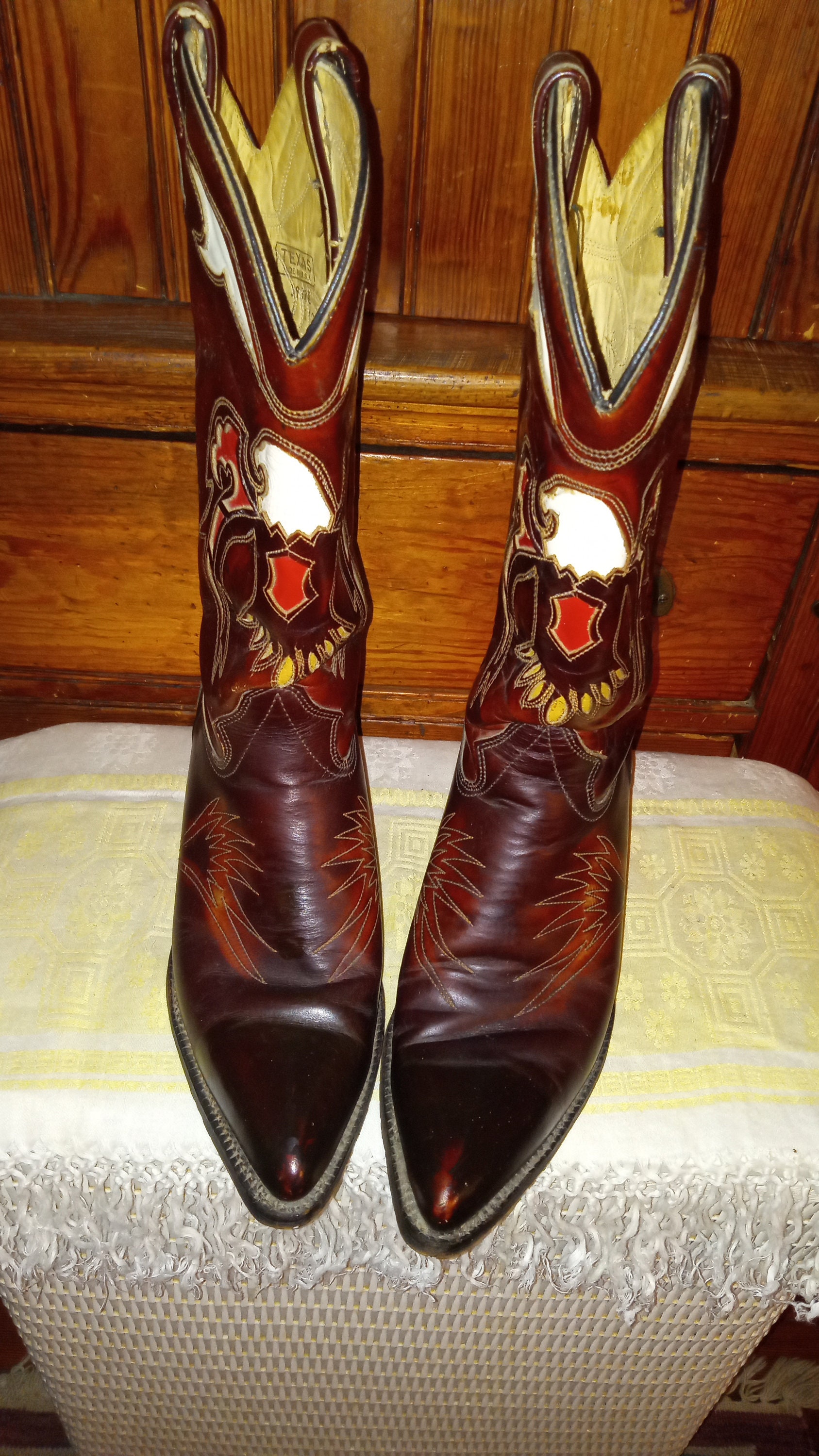 Bershka About You Cowboystiefel Stiefel Herren Beige Stiefeletten