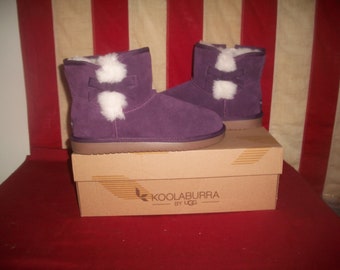 KOOLABURRA By Ugg K Victoria Mini Lila Suede Ankle Snow Boot Damen SZ 4 ~ Neu in Box