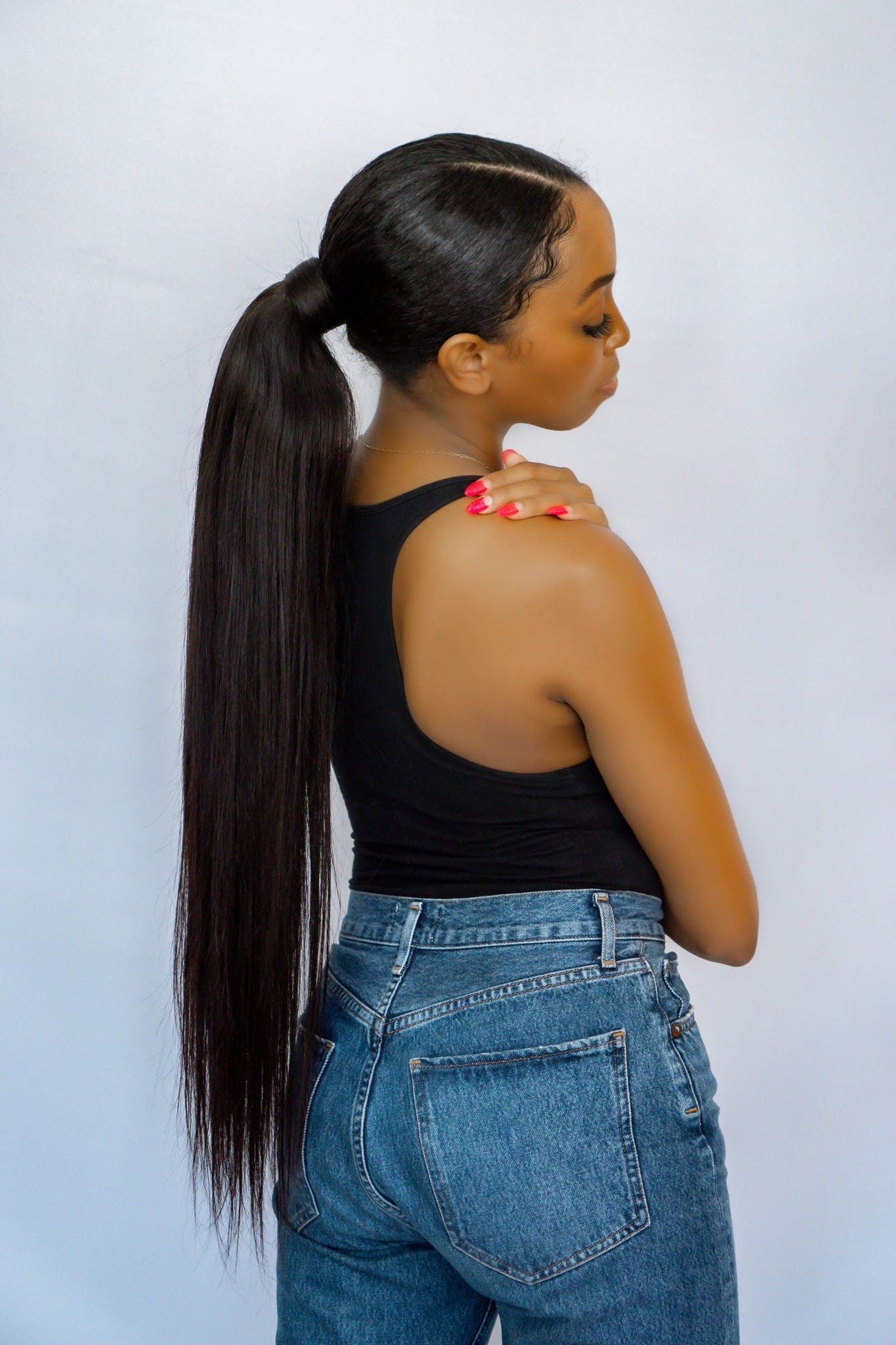 Human Hair Wrap Ponytail Straight - Etsy Israel Human Hair Wrap Ponytail Straight - Etsy Israel