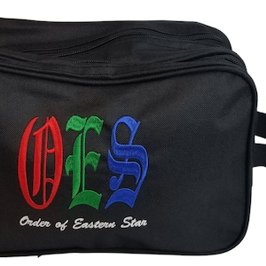 Order of Eastern Star OES Heroines of Jericho  HOJ Ladies of the Circle Perfection LOCOP  Cyrene Crusaders D.O.I. Toiletry Makeup Travel Bag