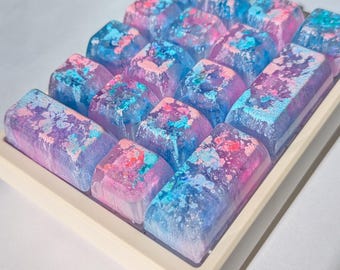 Tecla artesanal 2u con perfil SA, tecla de retroceso personalizada, teclado mecánico personalizado, teclado numérico Cherry MX