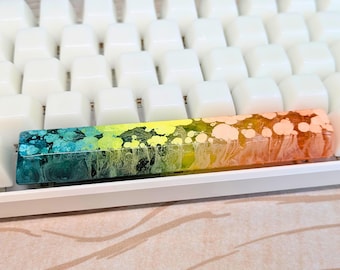 Tecla artesanal de 6,25 u con perfil SA, barra espaciadora personalizada, teclado mecánico personalizado, barra espaciadora Cherry MX