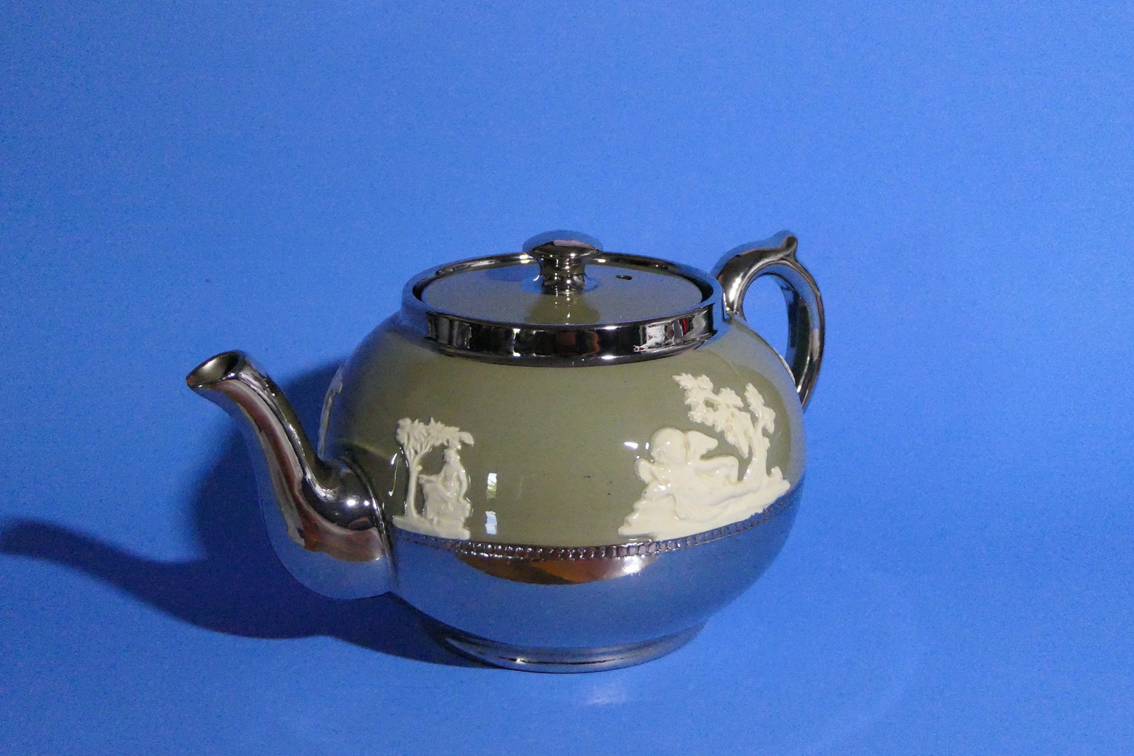 Gibson Staffordshire England Teapot Cherub Classical Etsy