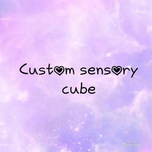 Custom sensory cubes minis