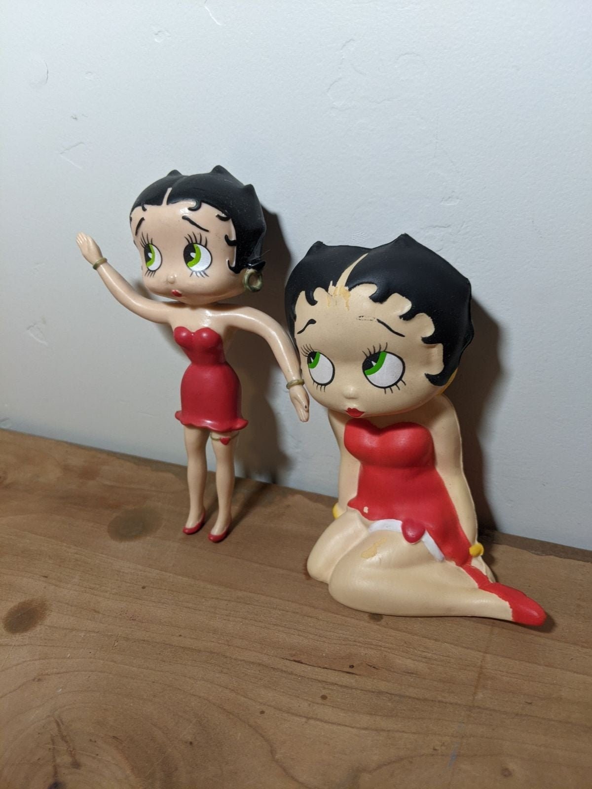 Set 2 Betty Boop Small Vintage Figurines Etsy