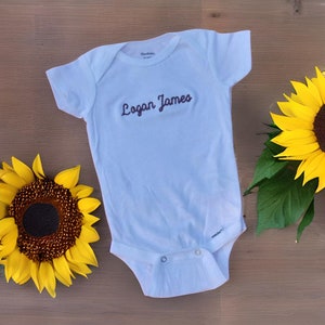 Embroidered Baby Bodysuit - Personalized - Baby Gift- Baby Shower Gift