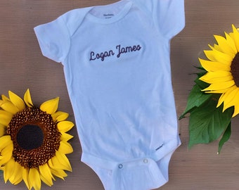 Embroidered Baby Bodysuit - Personalized - Baby Gift- Baby Shower Gift