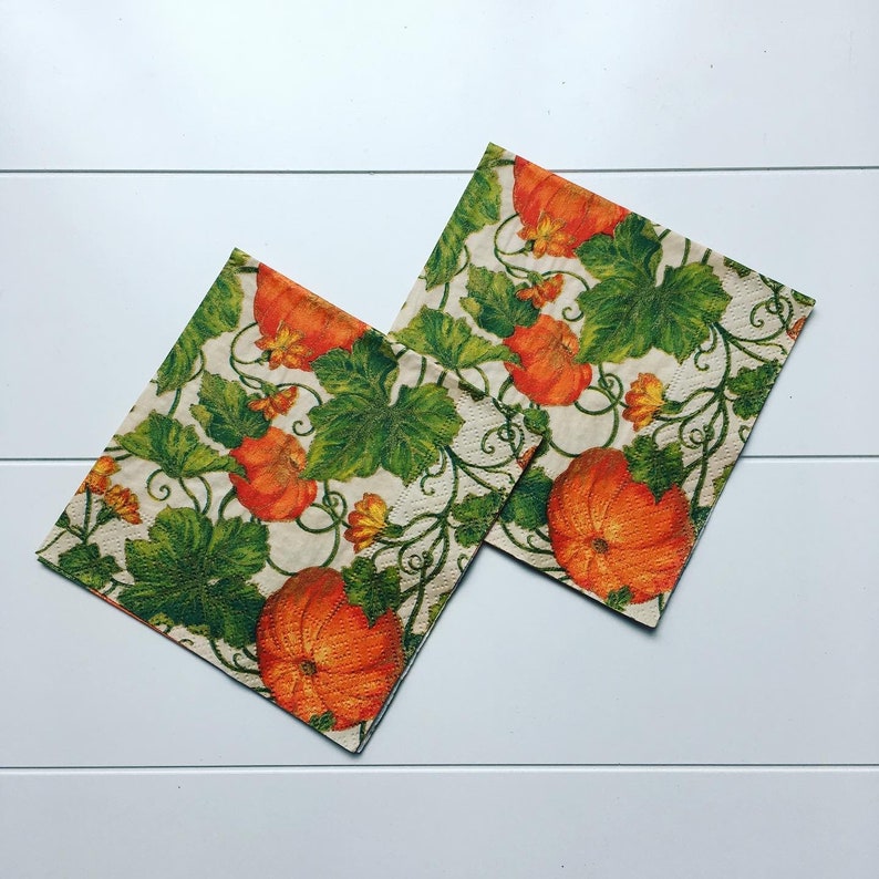 Decoupage Napkins, Napkins, Decorative Napkins, Fall Napkins, Napkin