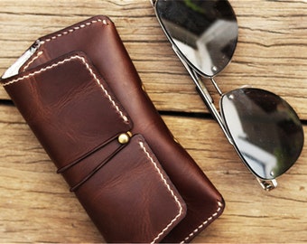 Personalized leather sunglasses case-sunnies case-leather eye case-Glasses Case-name engraved