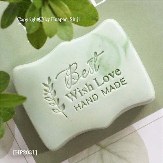DIY Soap Stamp / Custom Acrylic Soap Stamp / Soap Mold / Natural Soap  Making / Handmade Clay Stamp / Wedding Cookie Stamp / 5x3cm 