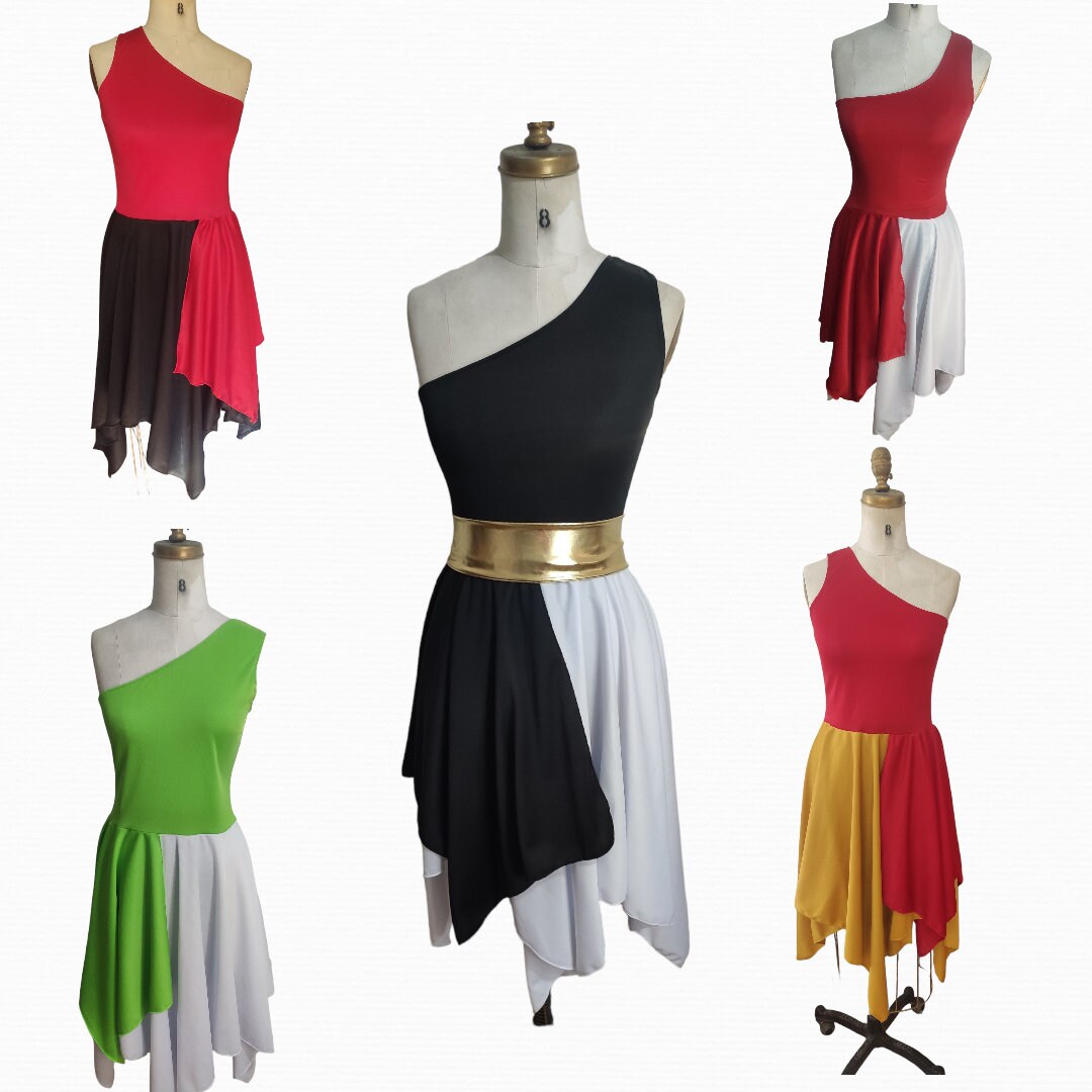 Buy Efod Un Hombro Dress Dance Vestidos De Danza Ropa De Danza Online in  India - Etsy