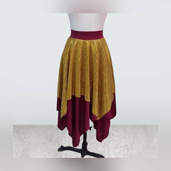 Falda con lentejuelas ropa de danza vestidos de danza - Etsy España