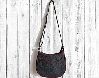 Fabric cross body bag, Stylish Crossbody bag with adjustable strap, Shoulder bag, Boho Bag, Handbag, Everyday bag, Handmade Crossbody bag