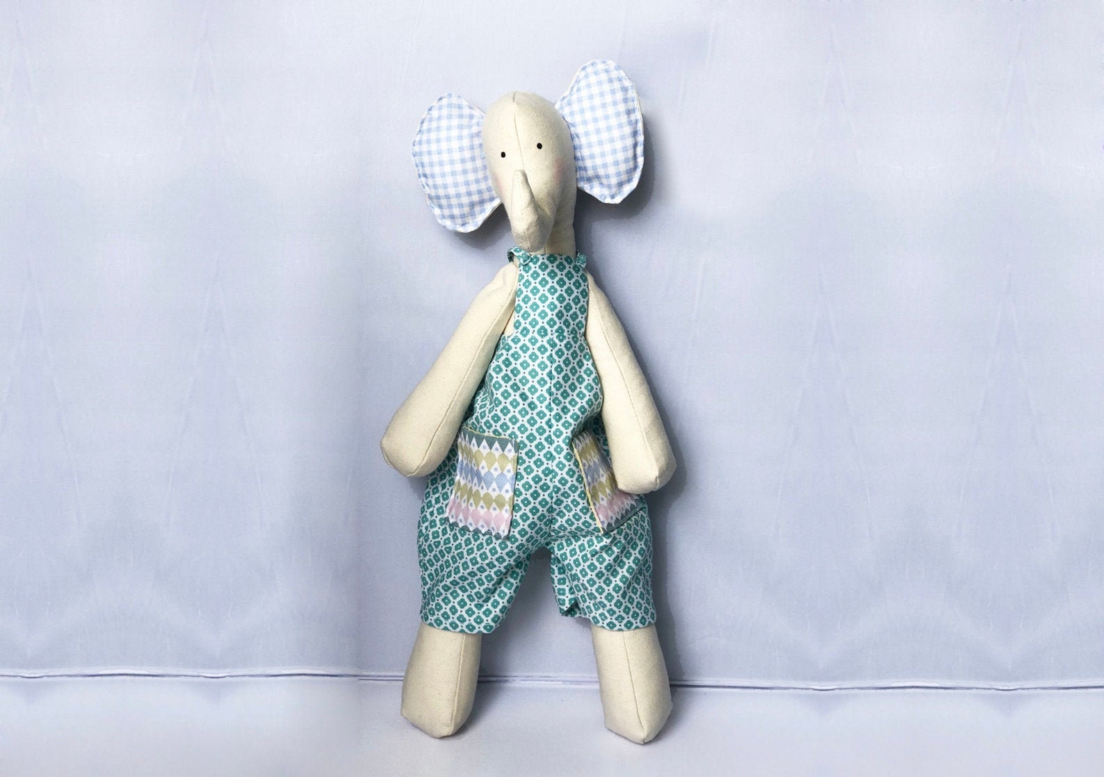 Elephant Tilda Doll Elephant Toy Toddlers Toy Handmade - Etsy