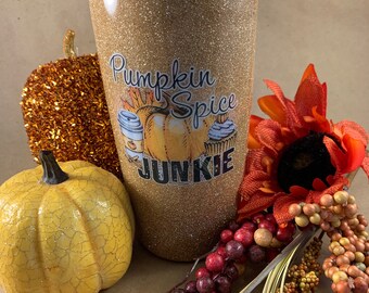 20 Oz glitter Tumbler