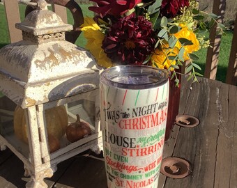 20 Oz Glitter tumbler