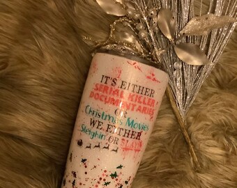 20 Oz glitter tumbler