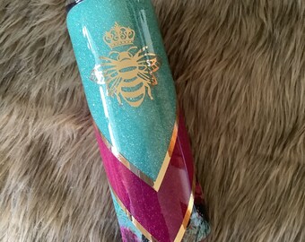 20 Oz glitter tumbler