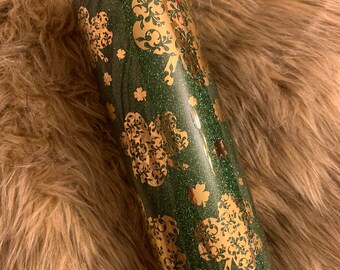 20 Oz glitter tumbler