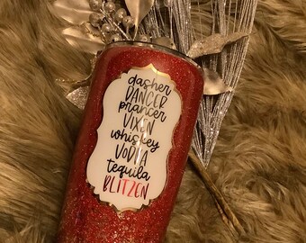 20 Oz glitter tumbler