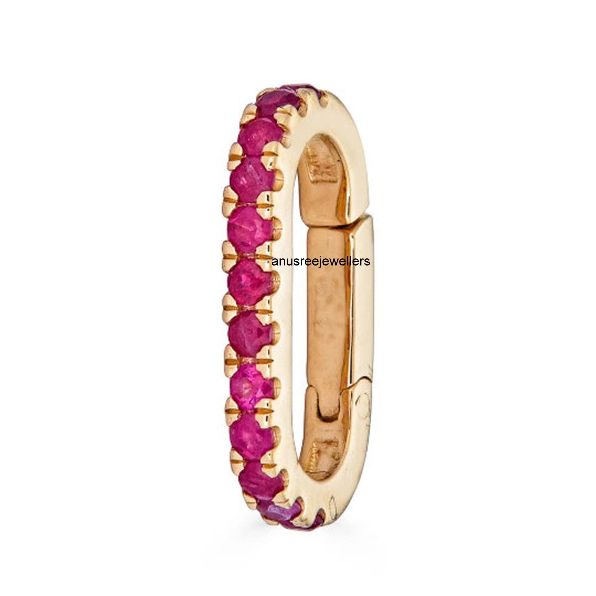 14K Gold Ruby Enhancer Clasp - Handmade Jewelry Gift - Etsy