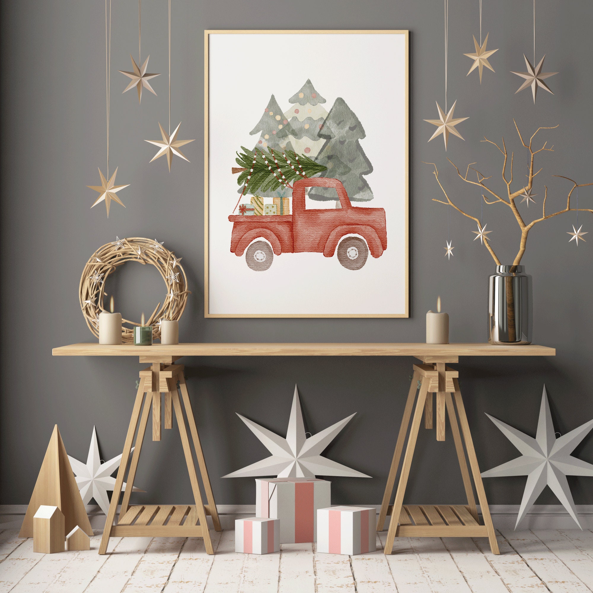 red-truck-christmas-printable-christmas-tree-farm-wall-art-etsy-france