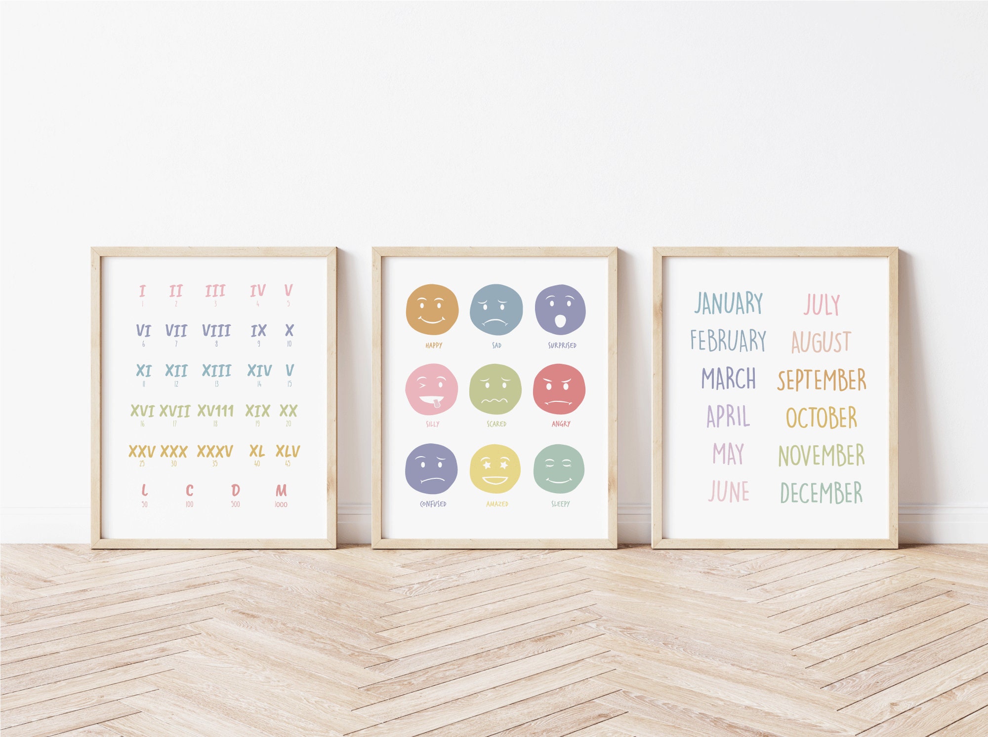 Educational Printables Montessori Classroom Kids Wall Art Etsy