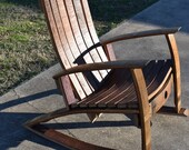 Wine Barrel Rocking Chair