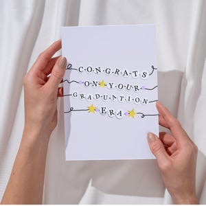 Graduation Era, Graduation Card, Greeting Card, Digital Card, Printable Card, Eras Tour Bracelets, Bracelet Card