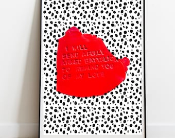 King George III Hamilton Musical Digital Print / Fully Armed Batallion / Downloadable Print