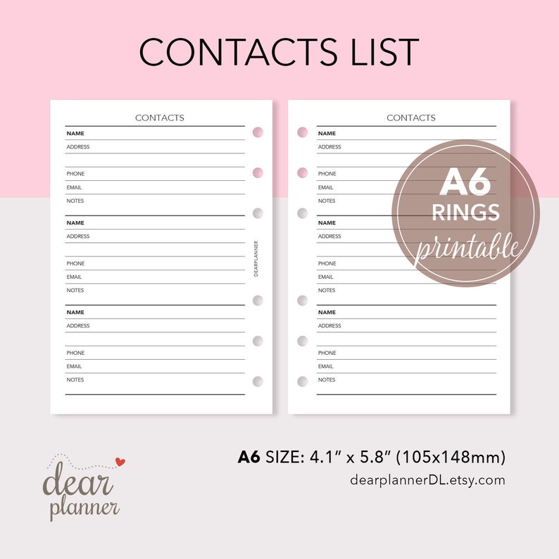 Printable Call Listing Increase - Phonebook Cover Keeper - Get in touch with Material - Correct A6 sizing ring planner - AS34 image relating to Printable Phonebook referred to as Printable Get in touch with Record Incorporate - Phonebook Protect Keeper - Get in touch with Content material - Real A6 dimension ring planner - AS34