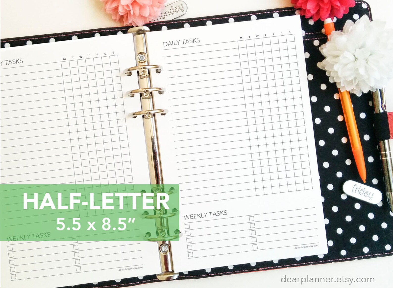 Printable Daily Weekly Tasks Insert Weekly Routine Habit | Etsy