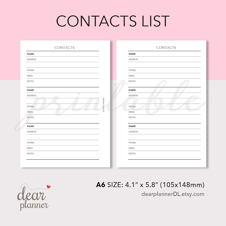 Printable Get in touch with Record Add - Phonebook Deal with Keeper - Make contact with Content - Real A6 sizing ring planner - AS34 picture regarding Printable Phonebook named Printable Make contact with Checklist Incorporate - Phonebook Cover Keeper - Get hold of Written content - Genuine A6 dimension ring planner - AS34