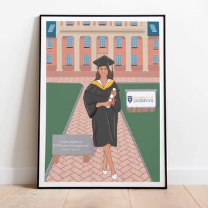 Personalised Graduation Gift Portrait Drawing for Graduate