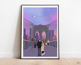 ADD YOURSELF IN New York Personalised Art Print