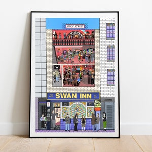 The Swan Inn Liverpool Digital Print Artwork