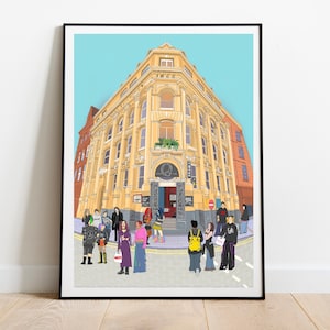 ADD YOURSELF IN Quiggins Liverpool Personalised Art Print