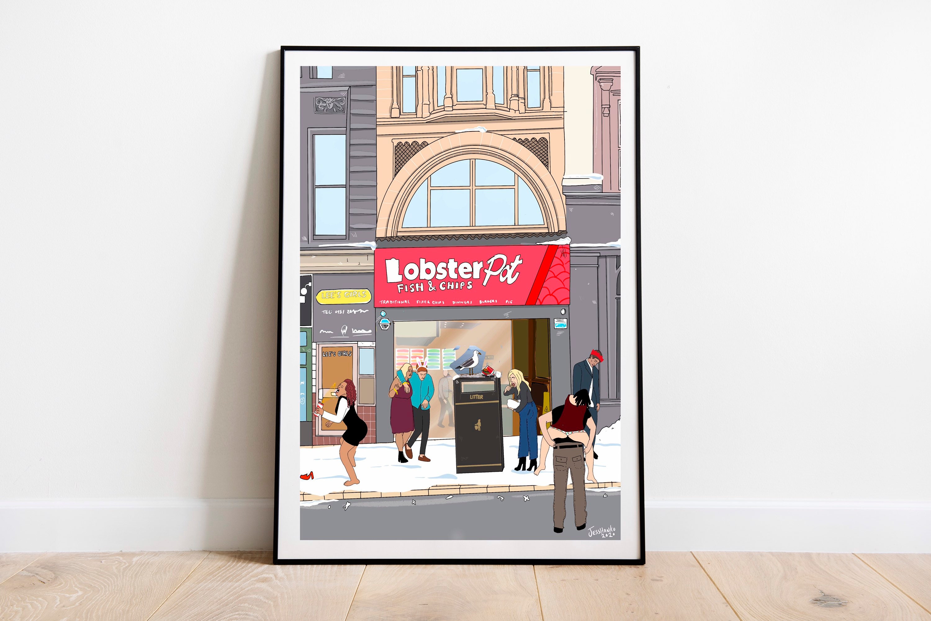 Jesshanko Lobster Pot Liverpool Digital Art Print Etsy UK