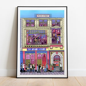 ADD YOURSELF IN The Krazyhouse Liverpool Personalised Art Print