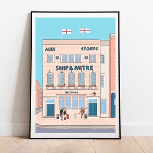 ADD YOURSELF IN Ship & Mitre Liverpool Personalised Art Print